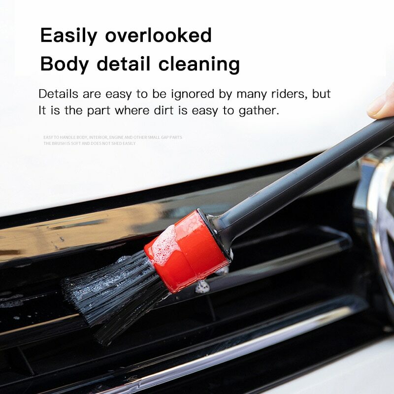 Dettagli della spazzola dell'autolavaggio piccoli strumenti per la pulizia degli interni automobilistici spazzola per la pulizia dell'uscita dell'aria del condizionatore d'aria