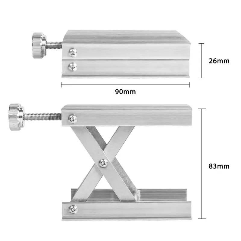 Aluminium Lifter Router Platte Tisch Holz bearbeitungs maschinen Gravur Labor Hebeständer manuelle Hebebühne Tischler Werkzeuge