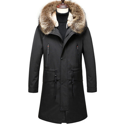 Winter Down KOLMAKOV Coats Mens Thicken Parka Jackets Dress Men Detachable Fluff Liner Overcoat Parkas M-3XL Warm Outwear Male
