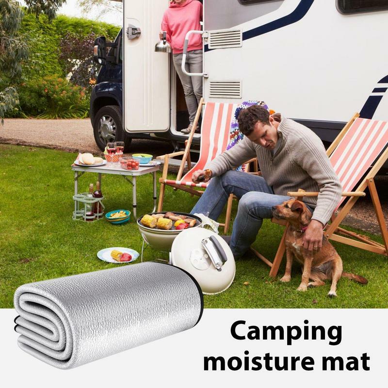 car camping mat Double-Sided Aluminum Foil Blanket Auto Ground trunk mat RVs Insulating Picnic Mat Camping Mat for Hiking Picnic