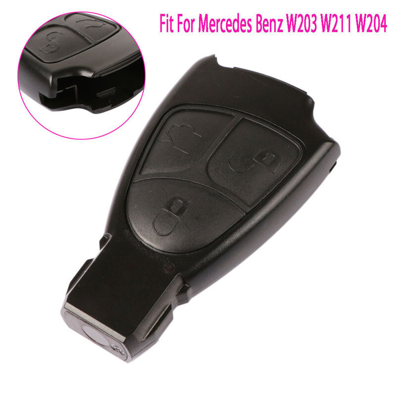Сменный Чехол для автомобильного ключа с 3 кнопками, корпус ключа без держателя аккумулятора для Mercedes C B E class W203 W211 W204 YU BN S CLK