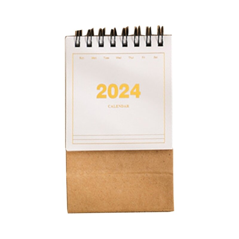 E9LB Mini 2024 Schreibtischkalender, Monatsreferenzen von Juli 2023 bis Dezember 2024, Monatskalenderplaner für die
