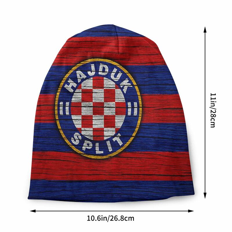 스플릿 크로아티아 축구 모자, 가을 겨울 야외 해골 비니 모자, 성인 용수철 따뜻한 보넷 니트 모자