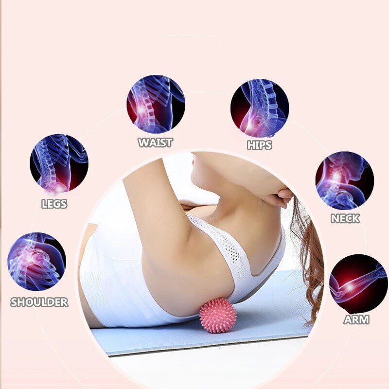 Portable Hedgehog Massage Ball Yoga Fascia Massager Shoulder Neck Leg Sole Meridian Ball Slimming Muscle Relaxation Health Care