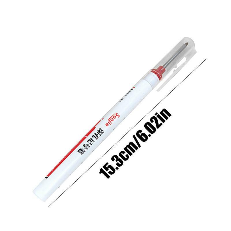 Oil-Based Marker Pen Long Nose Marker Pen With Bright Colors Permanent Markers For Glass Installation Electric Drilling Metal