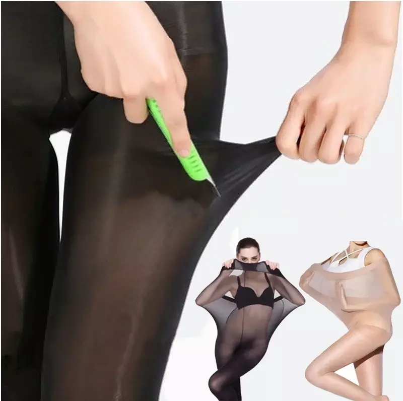 Meias ultra elásticas para mulheres, meias anti-risco, leggings sexy, meia-calça inferior do corpo, meia 3D, apertada invisível
