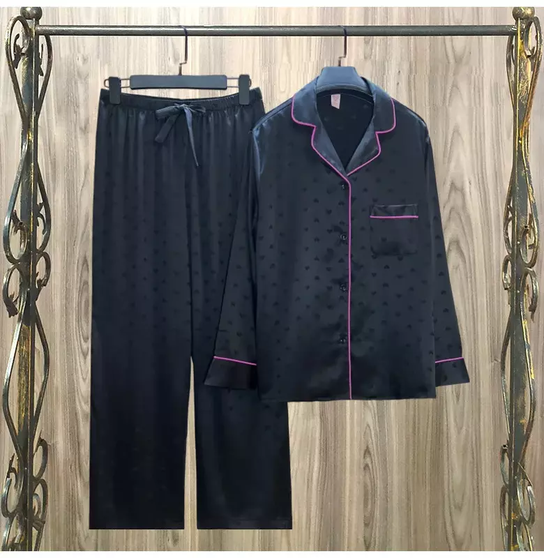 Pijama corto de rayas rosas para mujer, ropa de dormir cómoda y suave, de seda de hielo, conjunto Popular de dos piezas