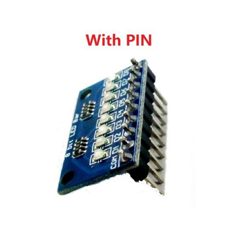 1 buah 3.3V 5V 8 Bit modul indikator LED katoda umum Biru Kit DIY UNTUK Arduino NANO UNO Raspberry Pi 4 Nodemcu V3