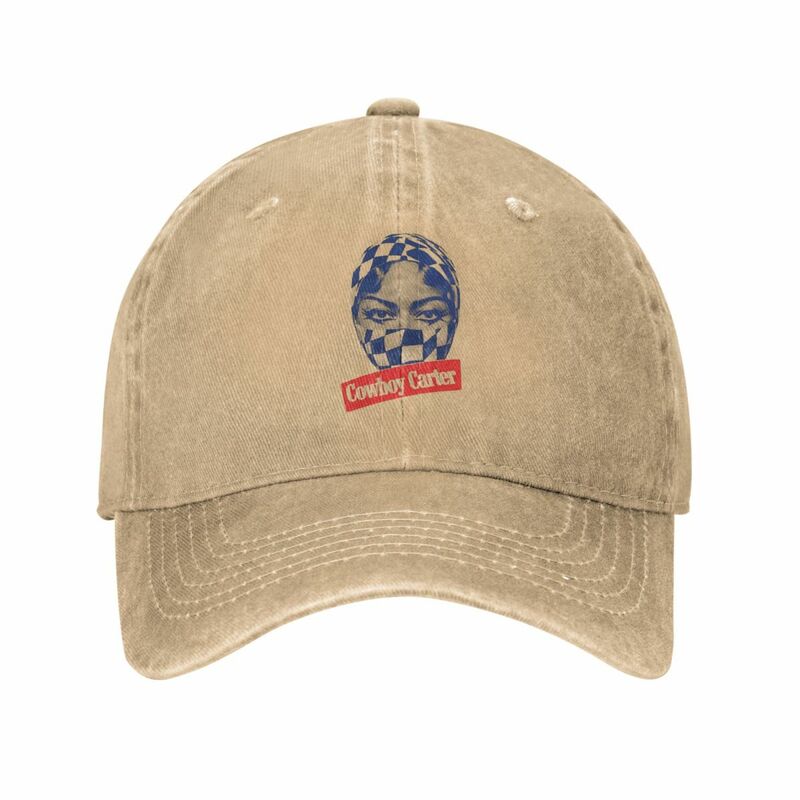 Cowboy Carter Beyonce półtonowe w stylu uniseks czapki baseballowe postarzane jeansowe kapelusze Vintage regulowana czapka typu Snapback Outdoor