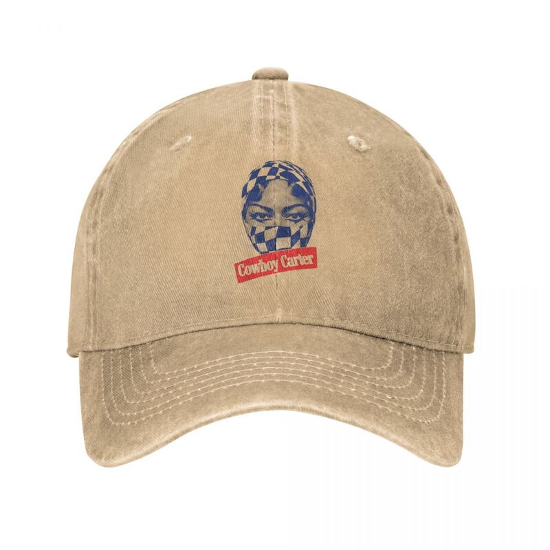 Cowboy Carter Beyonce Halftone Unisex Style Baseball Caps Distressed Denim Washed Hats Vintage Outdoor Adjustable Snapback Cap