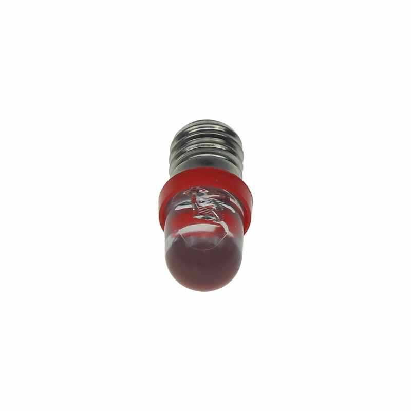 1x Red Bike E10 Screw Blub Instrument Lamp 6V-12V 1 Emitters In-Line LED Z20088