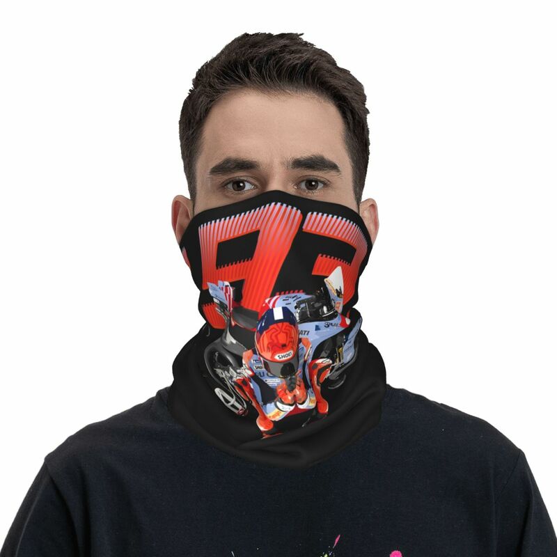 La battaglia inizia Motocross Bandana scaldacollo stampato M-Marc Marquez sciarpa viso passamontagna equitazione Unisex adulto antivento
