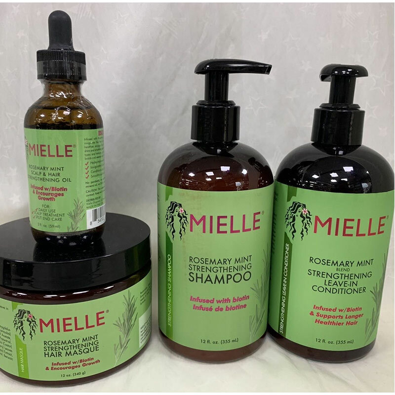 355ml Mielle Organics Rosemary Mint Enhanced Hair Mask Essential Oil Strong Conditioner Moisturizing Repair Hair Care Shampoo