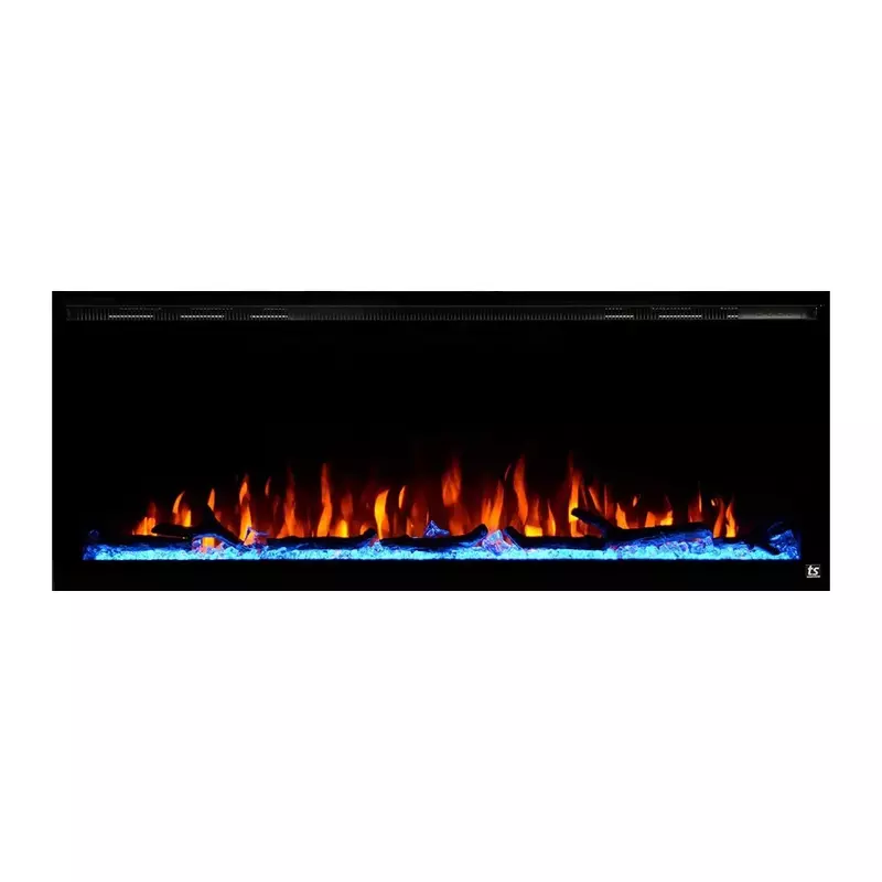 2023 New Smart 50” WiFi-Enabled Electric Fireplace - in-Wall Recessed