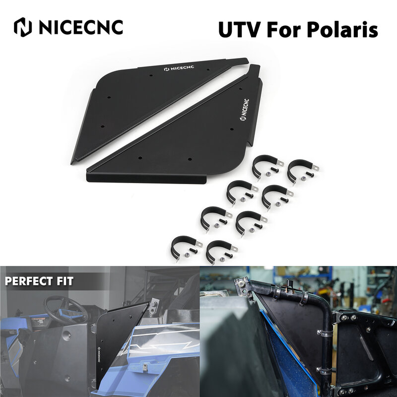 Paneles laterales de puerta para Polaris RZR XP 1000, placa de cubierta de aluminio para Polaris XP Turbo 2014-2023 RZR 900 S S4 UTV, accesorios