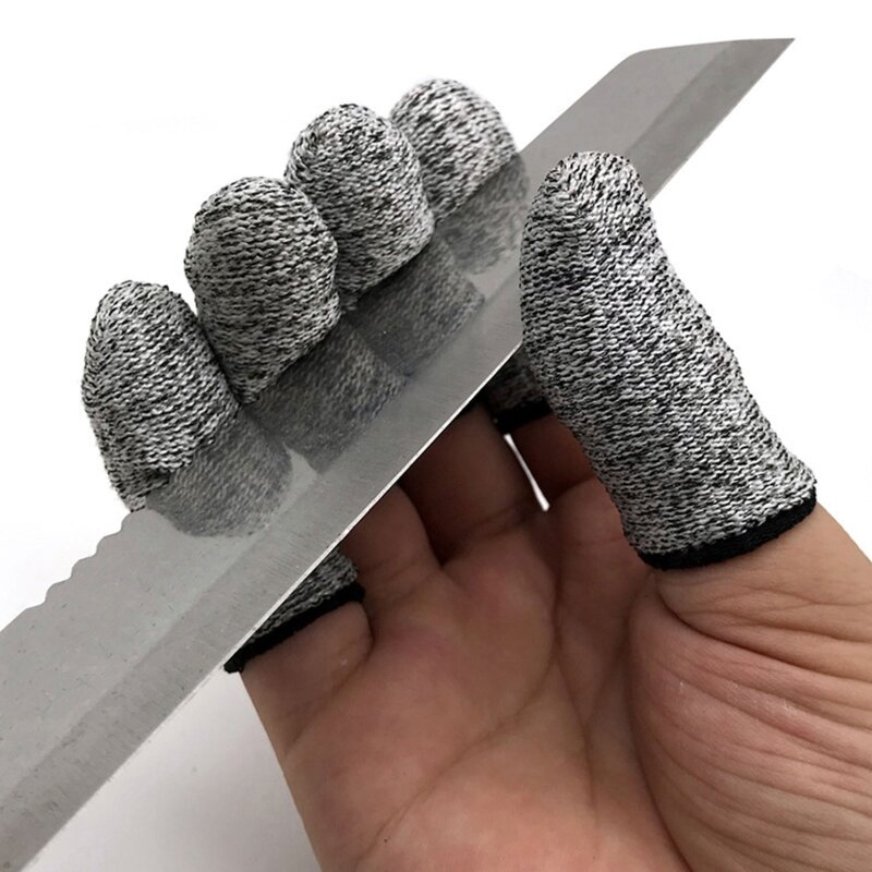 10 PCS Berços Dedo Resistentes Corte Protetor Dedo Capas para Escultura Cozinha