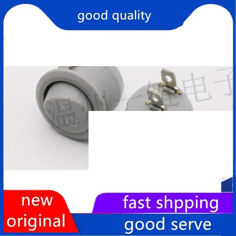 10pcs original new KCD1-105 Hole 20MM Second Gear Two Pin Grey Round Boat Switch Rocker Switch Boat Switch