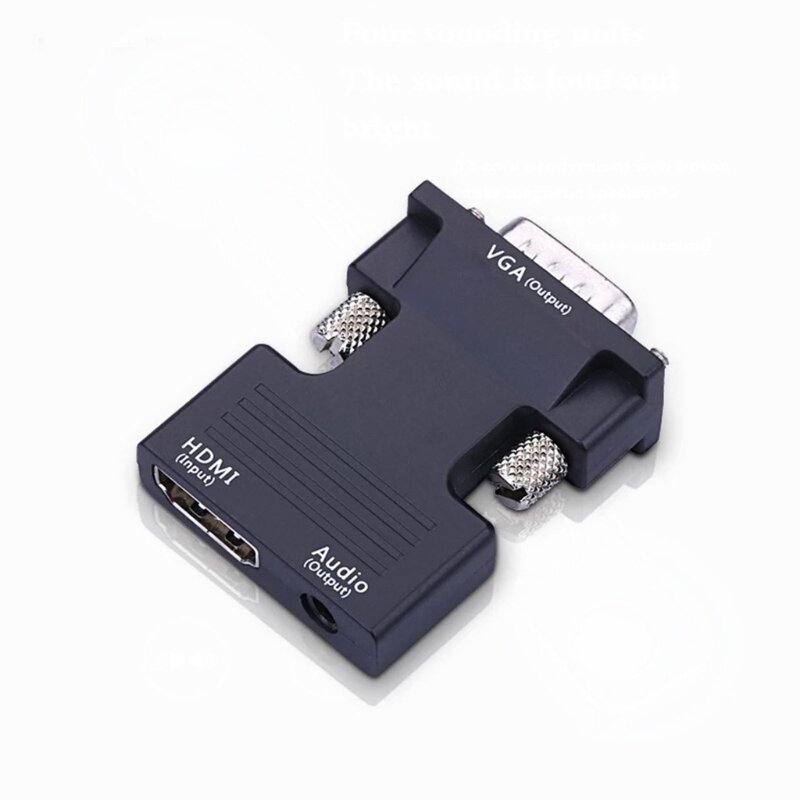 F3KE HDMI-совместимый разъем «мама» в «папа» VGA, конвертер, проектор, HDTV, дисплей для ноутбука, компьютера, разъем для