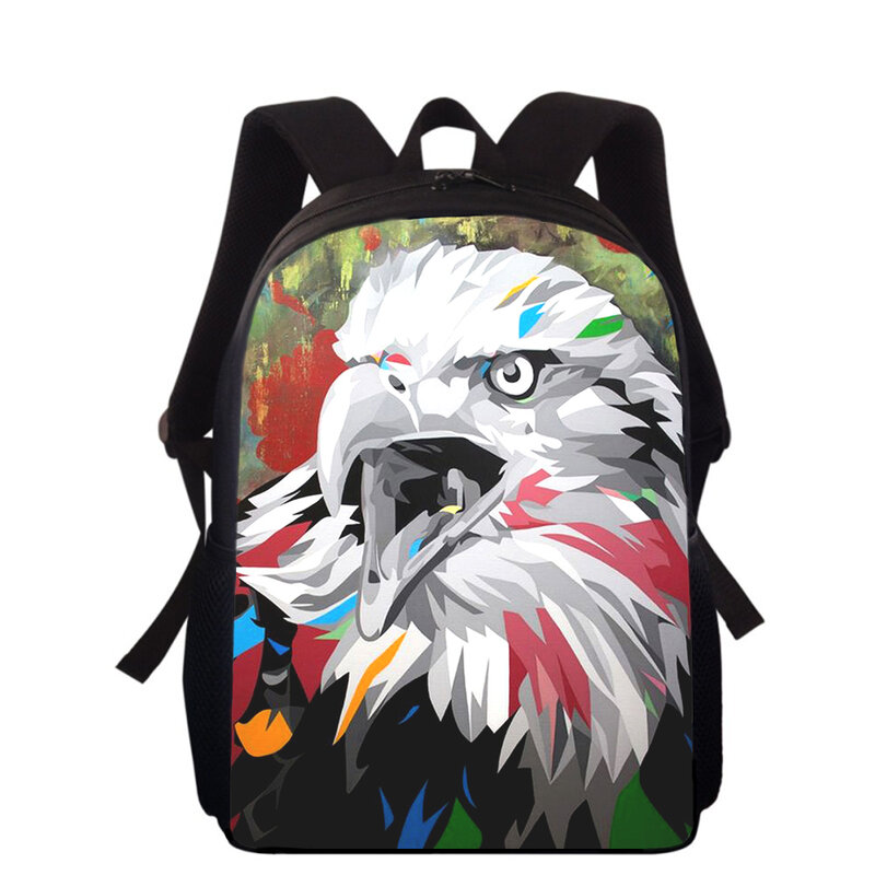 eagle painting 15” 3D Print Kids Backpack Primary School Bags for Boys Girls Back Pack Students School Book Bags