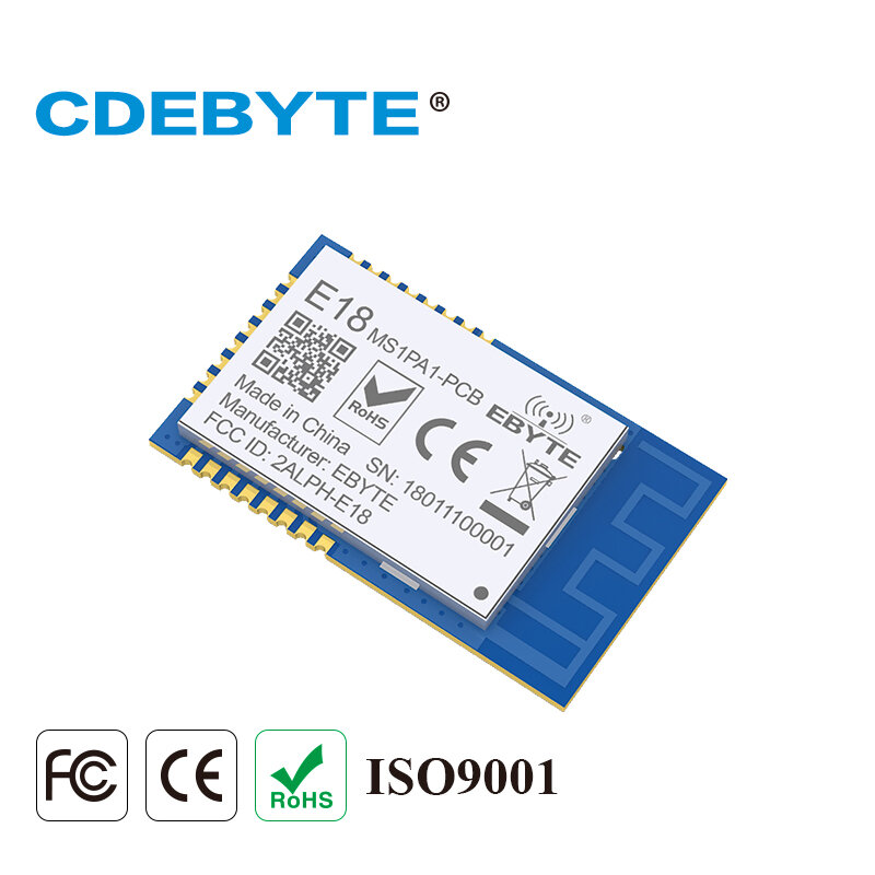 Zigbee Module CC2530 2.4GHz Wireless Transceiver  CDEBYTE E18-MS1PA2-PCB PA IoT Radio Transmitter and Receiver