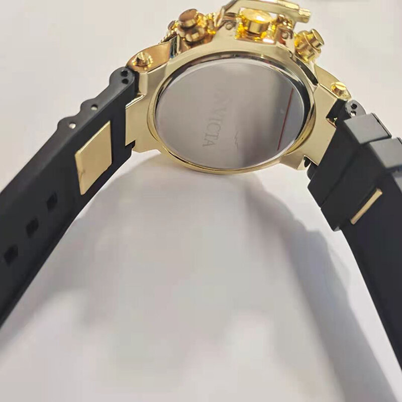Jam tangan pria bisnis Eropa, jam tangan kuarsa tahan air tali silikon, jam tangan besar, jam tangan kasual modis cocok