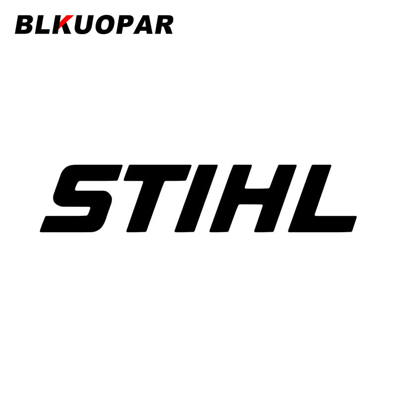 BLKUOPAR Stihl 자동차 도어 프로텍터 스티커, 개성 있는 창의적인 자외선 차단 장식, 다이 컷, 재미있는 오리지널 폐색 스크래치