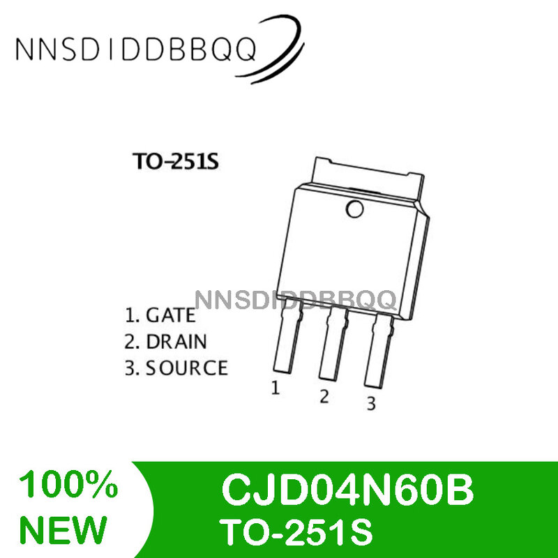 20 Cái/lốc CJD04N60B TO-251S MOSFET Transistor IC Transistor Hiệu Ứng Trường Bộ Linh Kiện Điện Tử