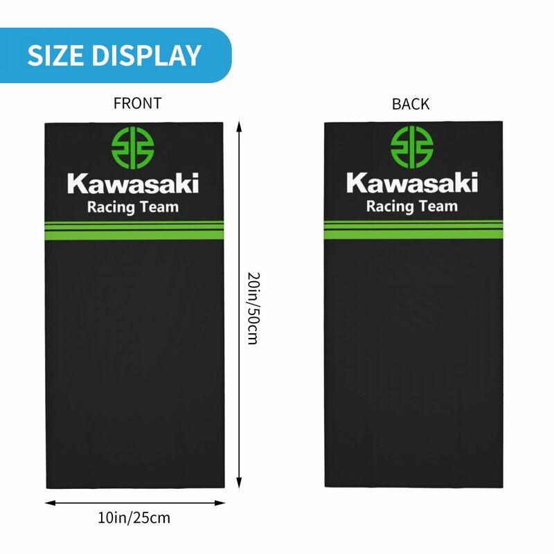 カワサキh2フラッグネックカバー印刷ラップスカーフ、アウトドアスポーツ用の暖かいバラクラバ、洗えるバンダナスタッフ、2021