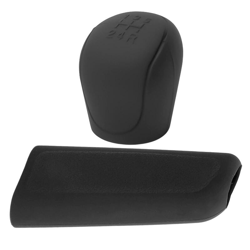 Cubierta protectora de perilla de engranaje automotriz, reemplazo negro para Ford Focus, 5 unidades