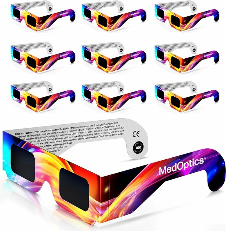 Négligeable de lunettes solaires, certifié CE, verres clairement visibles, sans rayures, pour visualisation, ombrage de sécurité, 10 paquets, 2024