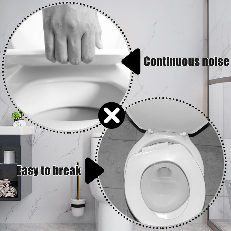 Easy To Install Toilet Seat Attachment Universal Sturdy And Durable Silent Opening And Closed