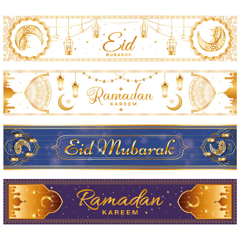 Eid Mubarak obrus dekoracja na Ramadan do domu 2024 islamskie muzułmańskie materiały do dekoracji domu Eid Al Adha Ramadan Kareem