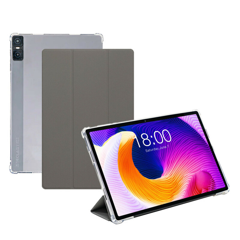 Casing pintar untuk Teclast T45HD 10.5 inci 2023, casing Tablet lipat, casing kulit Pu untuk Teclast T45 HD, pelindung cerdas Tpu lembut