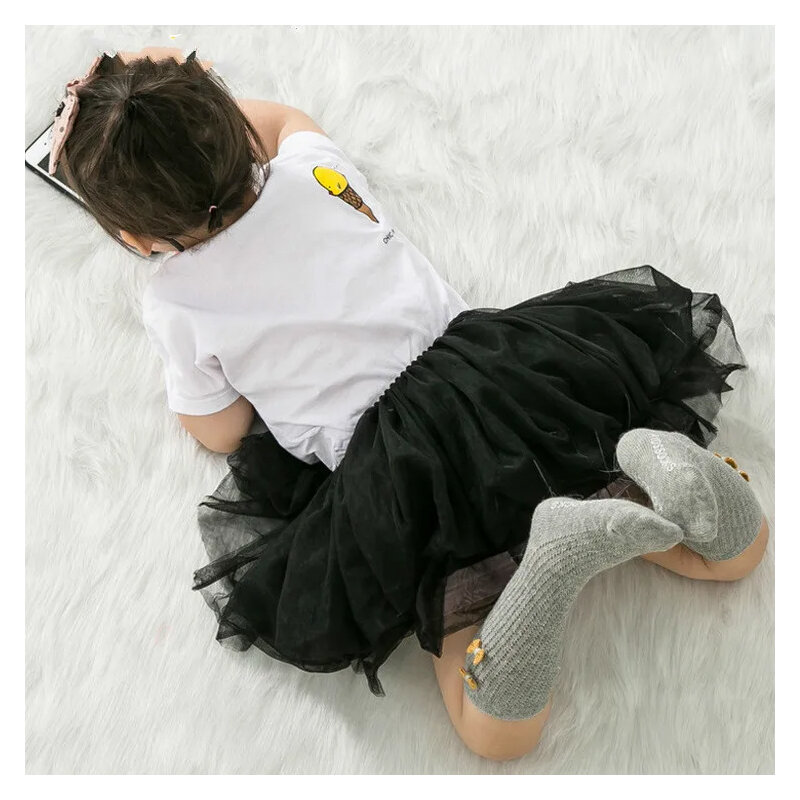 Letnie nowości 0-1/1-2Y niemowlęta dziewczynki siateczkowe bawełniane skarpety do kolan mody Meias Infantil antypoślizgowe skarpetki dla dziewczynek