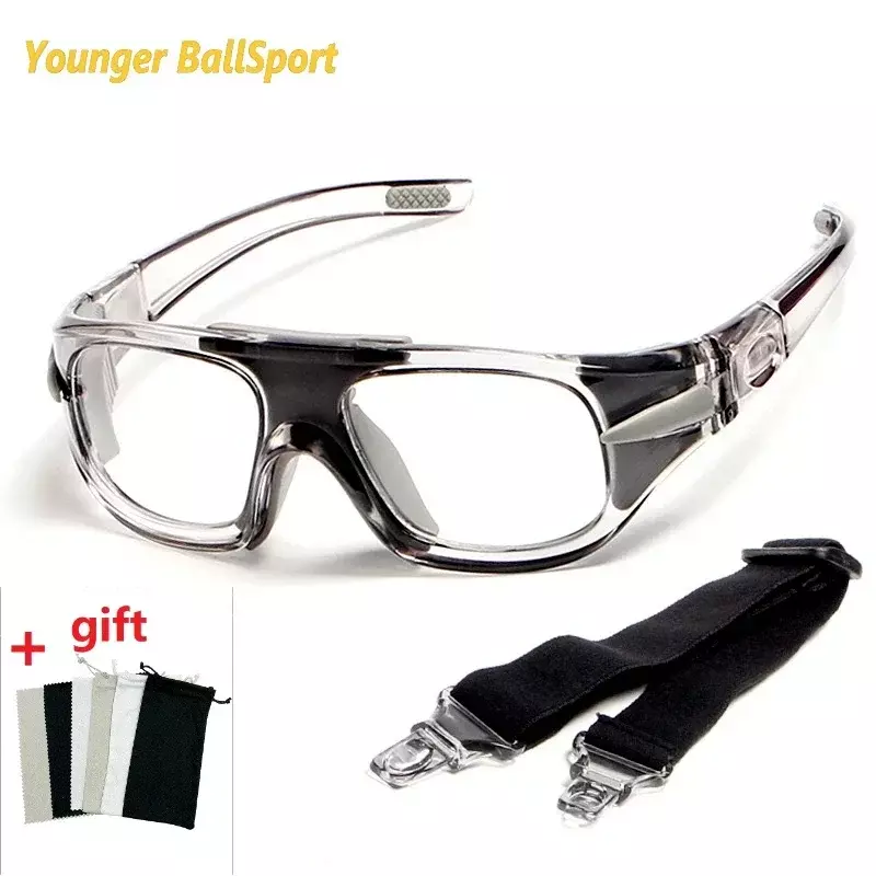 نظارات رياضية لقصر النظر مضادة للتصادم قابلة للإزالة ، نظارات تدريب العين ، نظارات كرة السلة وكرة القدم ، عدسات قابلة للتخصيص