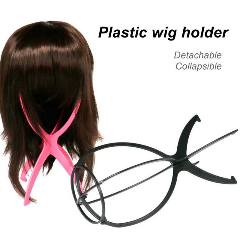 Soporte de almacenamiento de peluca PP único, soporte de peluca plegable desmontable, fácil de almacenar