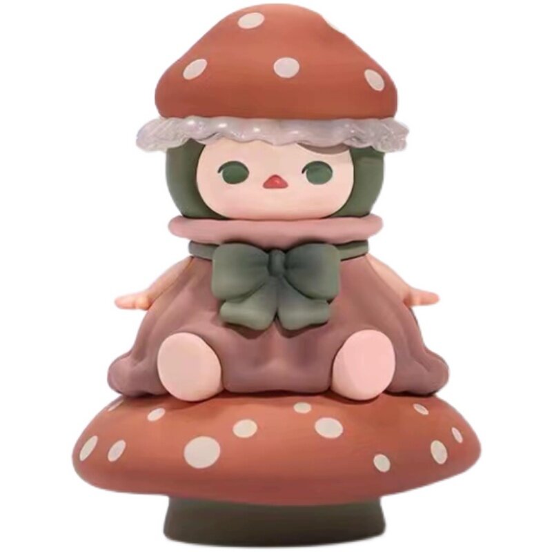 Pucky Genie Mushroom Baby Kit de garaje limitado, elevador, figuras de acción de Anime Kawaii, juguetes, modelo de escritorio de colección lindo, regalos de cumpleaños