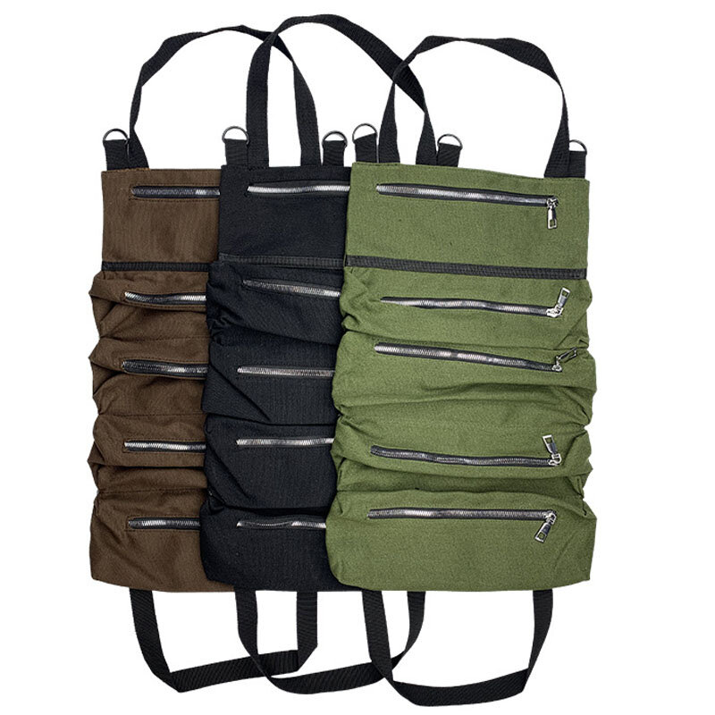 Oxford Cloth Folding Tool Bag Storage Portable Case Organizer Holder Car Hanging Electrician Tool Storage Bag Tote Bag