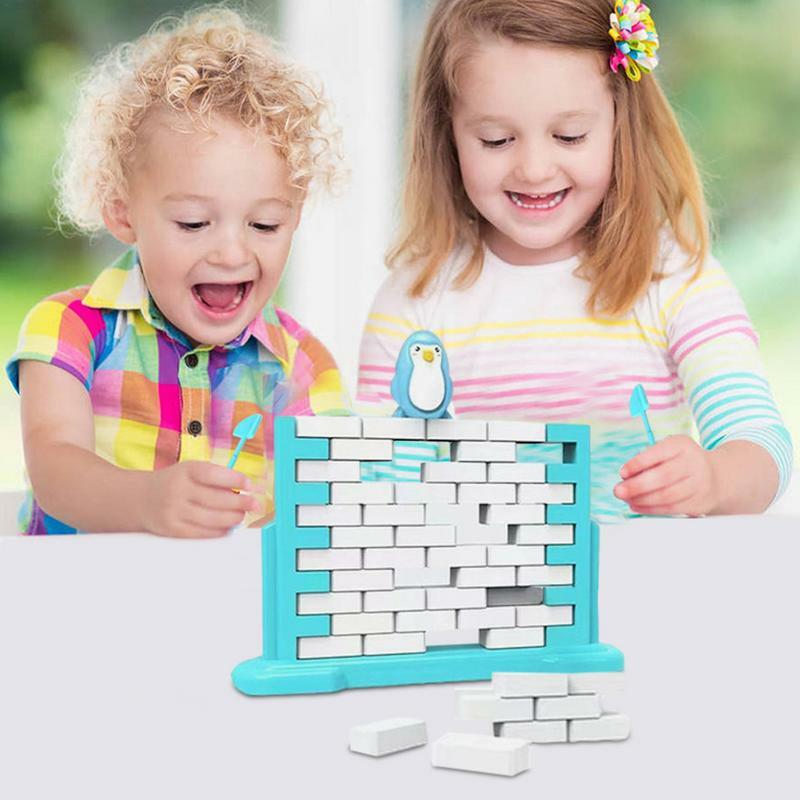 Giochi da tavolo per feste costruzione gioco di muro di mattoni interazione genitore-figlio giocattolo giocattoli educativi per bambini per ragazzi ragazze adolescenti bambini adulti