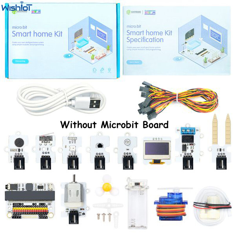 Mikro: bit Kit rumah pintar Sensor:bit untuk pengodean elektronik proyek siswa belajar kelas teknologi mendukung Microbit Makecode