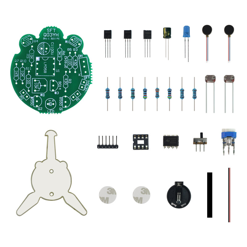 LED Breathing Light Photosensitive Sensor Mobile Robot Part Electronic Soldering DIY Electronics Kit Simulated Firefly Flashing