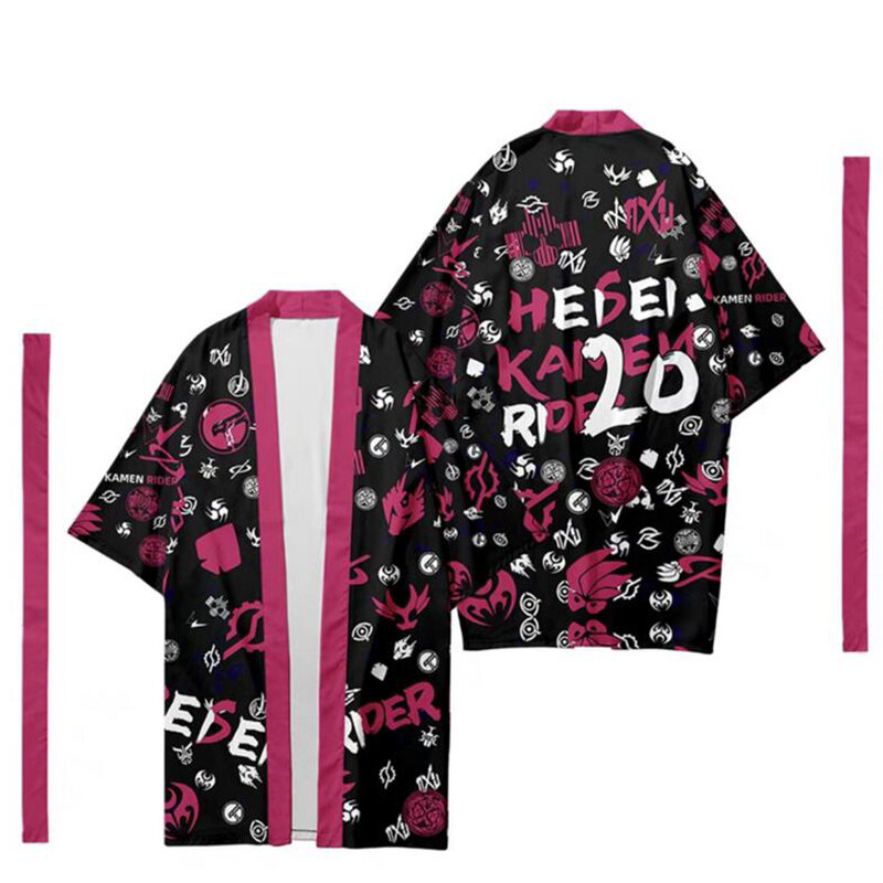 Heisei Reiter Kamen Rider 20 Beste 3d Kimono Shirt Cosplay Kostüm Beliebte Anime Männer Frauen Sieben Punkt Hülse Tops Strickjacke jacke
