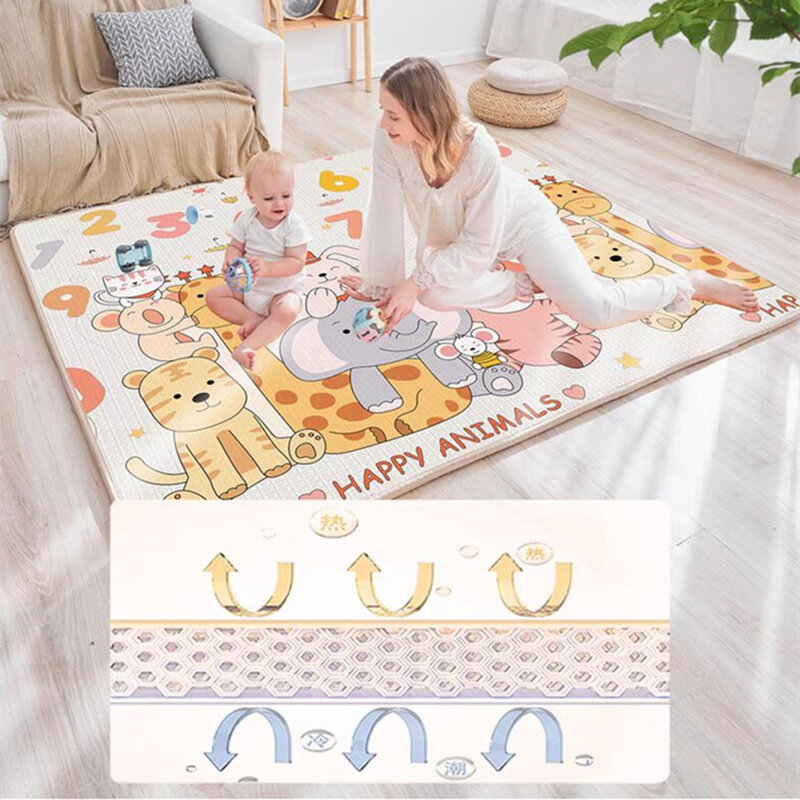 200cmX180cm Baby Crawling Play Mats 9 Styles Choose Non-toxic EPE Baby Activity Gym Room Mat Game Mat for Children's Safety Rugs