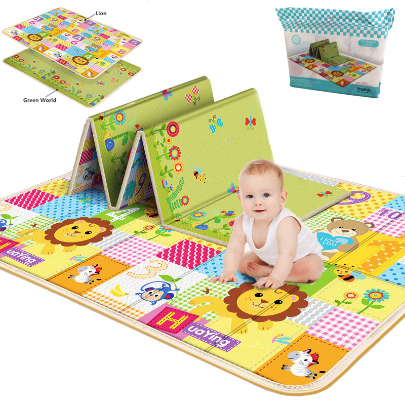 180x100x1cm Foldable Baby Play Mat Children's Carpet Children Room Climbing mat Non-Toxic Kids Rug Activitys Games Toys