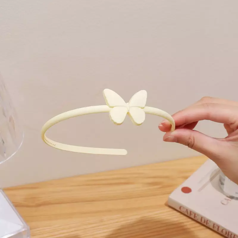 Nieuwe Eenvoudige Zoete Vlinder Bloem Hoofdband Voor Kinderen Kind Meisje Hoofdband Sieraden Accessoires Hoofddeksels