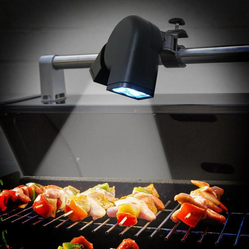 19x9cm Barbecue Grill Light BBQ Light Base Barbecue materiale in fibra di vetro Nylon lampada a LED Super luminosa con 10 LED luminosi 1.5W