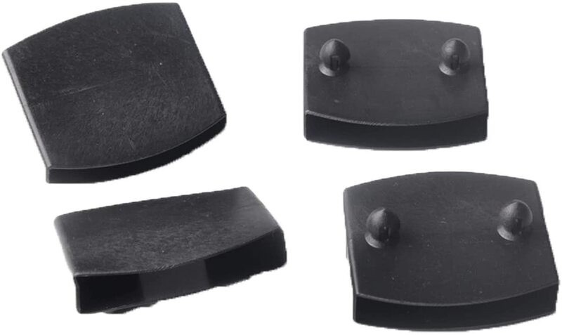 Center End Caps Holders Square Covers, Plastic Substituição Bed Slat, 53mm-62mm, 12 Pcs