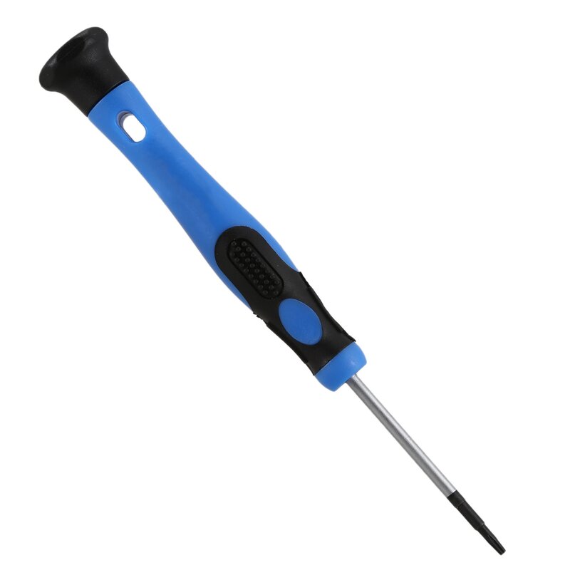 T6 Segurança Torx Screwdriver, azul e preto, punho antiderrapante, ponta do ímã