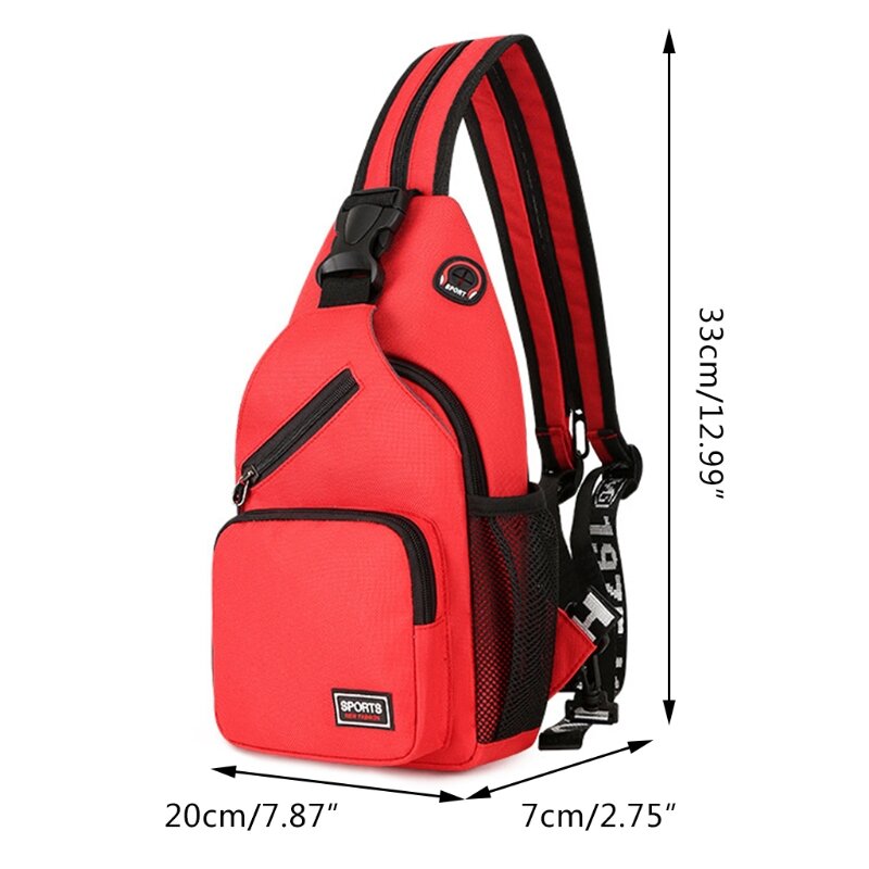 小型ユニセックス多目的バックパック,防水ショルダーバッグ,チェストバッグ,旅行やハイキング用,大容量,新品
