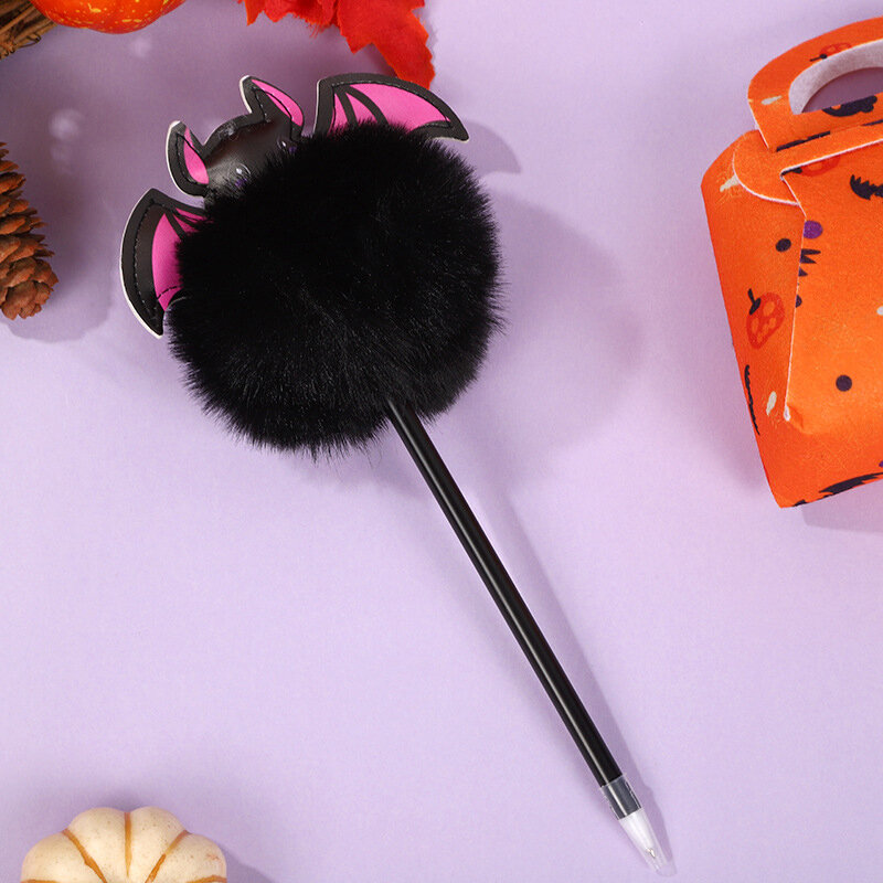 할로윈 귀여운 박쥐 호박 봉제 펜, 창의적인 장난, 학생 쓰기, 학교 사무실 문구